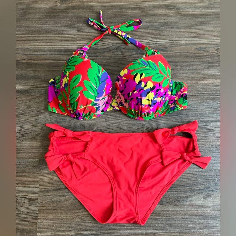 Aerie Tropical Floral Underwire Bikini Set